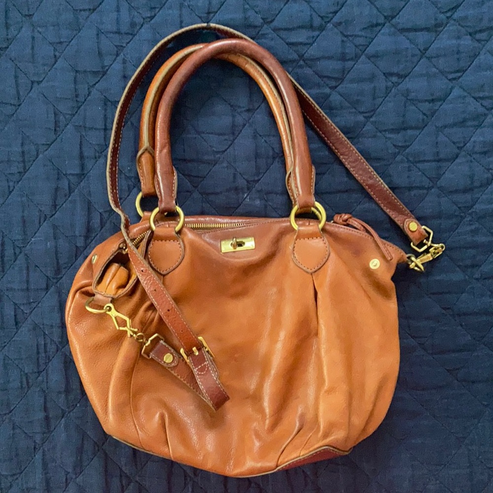J.Crew Glove Tobacco Color Leather w/Crossbody